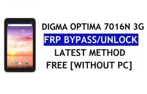 Digma Optima 7016N 3G FRP Bypass Fix Youtube Update (Android 7.0) – Ontgrendel Google Lock zonder pc