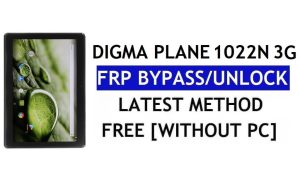 Digma Optima 1022N 3G FRP Bypass Fix Youtube Update (Android 7.0) – Unlock Google Lock Without PC
