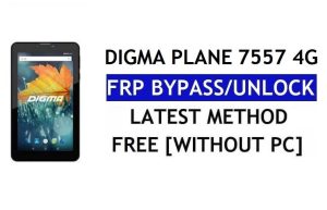 Digma Plane 7557 4G FRP Bypass แก้ไขการอัปเดต Youtube (Android 7.0) - ปลดล็อก Google Lock โดยไม่ต้องใช้พีซี