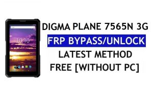 Digma Plane 7565N 3G FRP Bypass Fix Youtube Update (Android 7.0) – Ontgrendel Google Lock zonder pc
