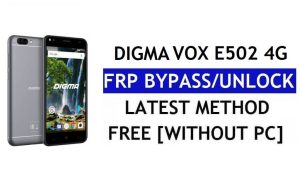 Digma Vox E502 4G FRP Bypass Fix Youtube Update (Android 7.0) – Unlock Google Lock Without PC