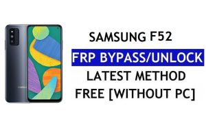 FRP 재설정 삼성 F52 안드로이드 12(PC 없음)(SM-E5260) Google 무료 잠금 해제