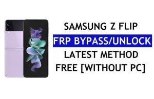 FRP Reset Samsung Z Flip Android 12 Zonder pc SM-F700F Ontgrendel Google Lock Gratis