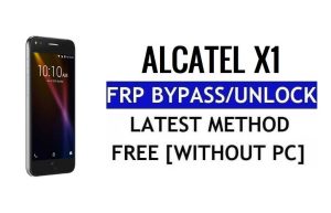 Alcatel X1 FRP Bypass desbloqueia Google Gmail Lock (Android 5.1) sem PC 100% grátis