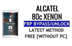 Archos 80c Xenon FRP Bypass Déverrouiller Google Gmail Lock (Android 5.1) sans PC