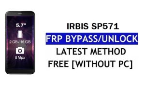 Irbis SP571 FRP Bypass แก้ไขการอัปเดต Youtube (Android 8.1) - ปลดล็อก Google Lock โดยไม่ต้องใช้พีซี