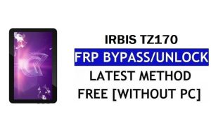 Irbis TZ170 FRP Bypass (Android 8.1 Go) – Sblocca Google Lock senza PC