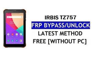Irbis TZ757 FRP Bypass (Android 8.1 Go) – Ontgrendel Google Lock zonder pc