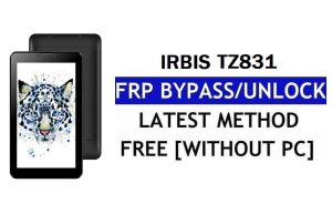 FRP 우회 Irbis TZ831 YouTube 수정 및 위치 업데이트(Android 7.0) – PC 없이 Google 잠금 해제