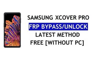 FRP 재설정 삼성 Xcover Pro 안드로이드 12(PC 없음)(SM-G715) Google 잠금 해제 무료