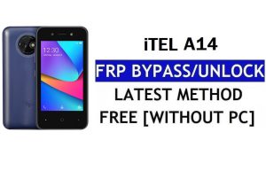 itel A14 FRP Bypass (Android 8.1 Go) – PC 없이 Google 잠금 해제