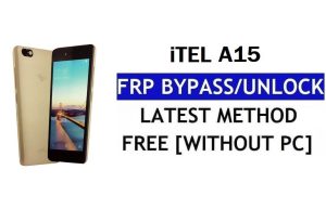 itel A15 FRP Bypass (Android 8.1 Go) – PC 없이 Google 잠금 해제