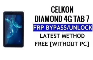 Celkon Diamond Tab 7 Bypass FRP Ripristina Google Gmail (Android 5.1) gratuito