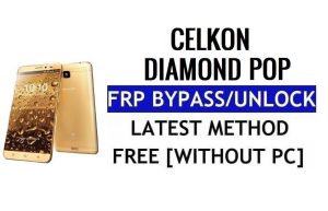 Celkon Diamond Pop FRP Bypass Ontgrendel Google Lock (Android 5.1) zonder pc