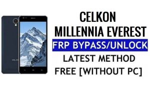 Celkon Millennia Everest FRP Bypass Restablecer Google Gmail (Android 5.1) Gratis
