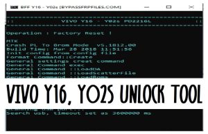 Vivo Y16 Y02s Reset FRP, Format, Demo Tool Download Preloader Mode