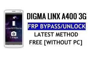 Digma Linx A400 3G FRP 잠금 해제 우회 Google Gmail(Android 5.1) 무료