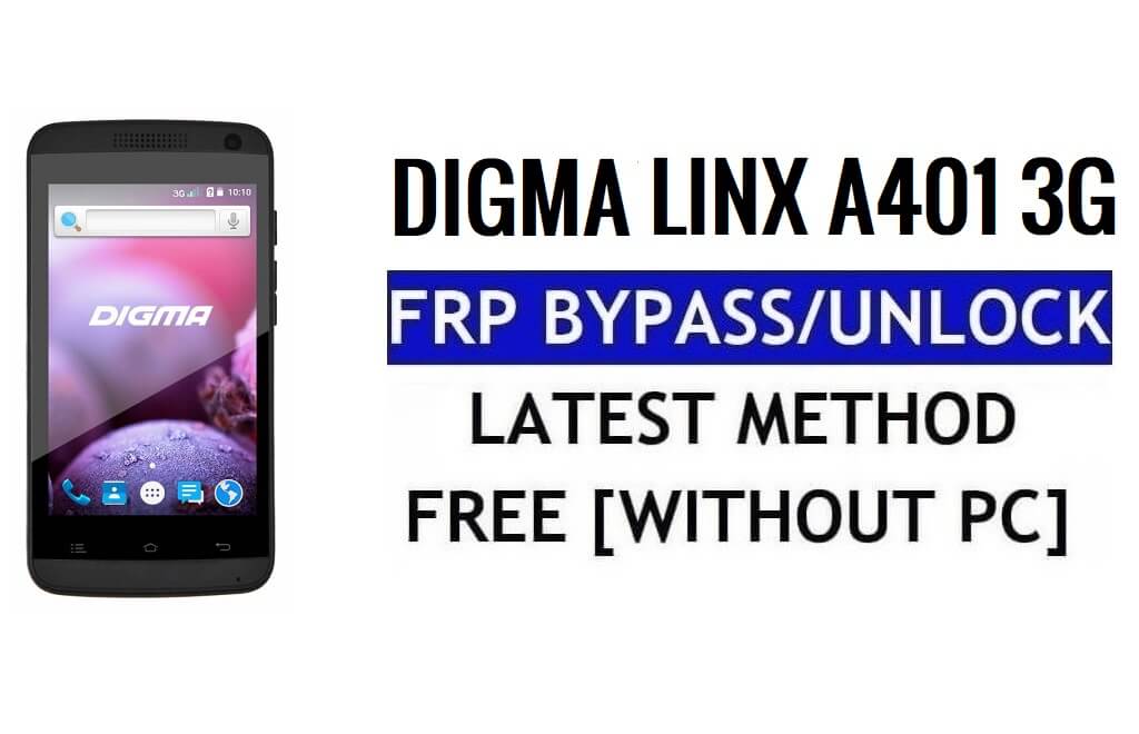 Digma Linx A401 3G FRP 잠금 해제 우회 Google Gmail(Android 5.1) 무료