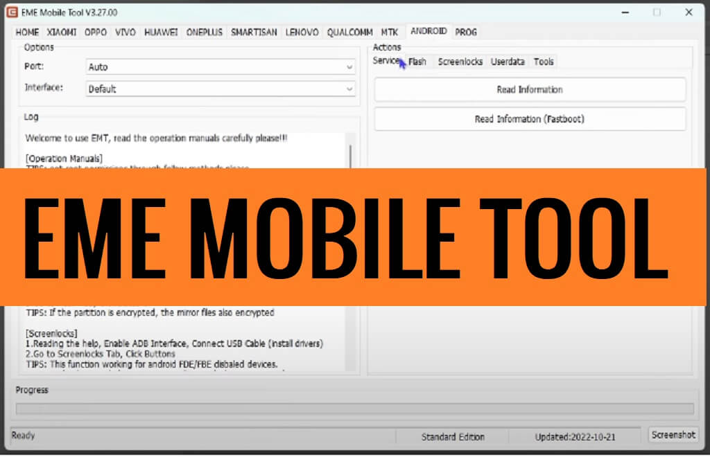 Outil EMT (EME Mobile Tool) Téléchargez la dernière version gratuitement