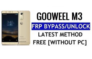 Goowel M3 FRP Ontgrendel Google Gmail (Android 5.1) zonder pc