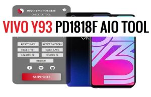 Vivo Y93 (PD1818F) Tool met één klik Download Auth & FRP Bypass, formaat gratis
