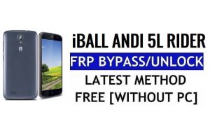 iBall Andi 5L Rider FRP Bypass Desbloqueo Google Gmail (Android 5.1) sin PC