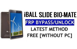 iBall Slide Bio-Mate FRP Bypass Sblocca Google Gmail (Android 5.1) senza PC
