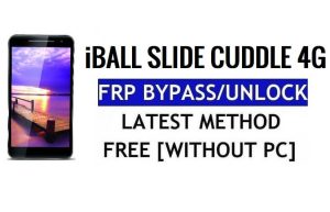 iBall Slide Cuddle 4G FRP Bypass Sblocca Google Gmail (Android 5.1) senza PC