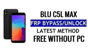 BLU C5L Max FRP Google Bypass Unlock Android 11 Go Without PC