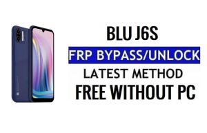 BLU J6S FRP Google Bypass Ontgrendel Android 11 Go zonder pc