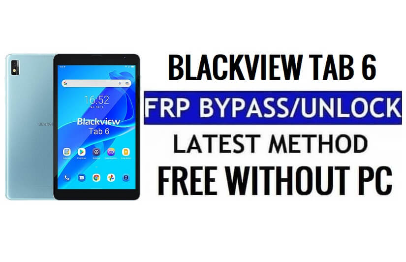Ignorar Google FRP Blackview Tab 6 Android 11 desbloquear método Talkback sem PC