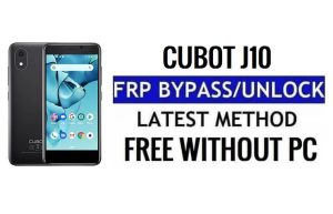 Cubot J10 FRP Bypass Android 11 Unlock Google Verification Without PC
