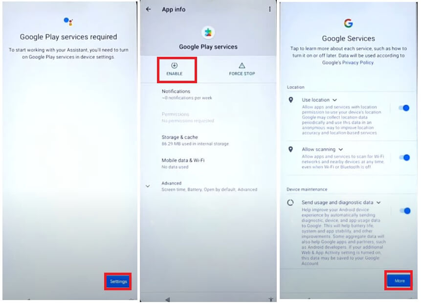 Tap on Settings to Nuu FRP Bypass Android 11 Latest Unlock Google Verification Without PC
