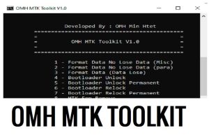 OMH MTK Toolkit V1.0 모든 최신 Mediatek 칩셋 다운로드 추가