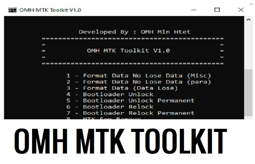 OMH MTK Toolkit V1.0 Baixe todos os chipsets Mediatek mais recentes adicionados