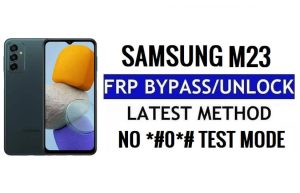 Samsung Galaxy M23 [Android 12] Bypassa il blocco Google (FRP) senza PC - Nessuna modalità test