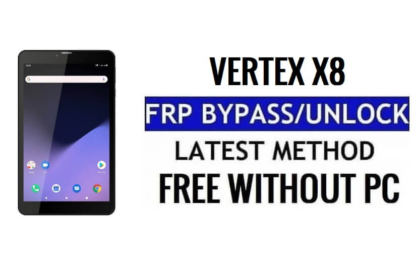 Vertex X8 FRP Google Bypass desbloquear Android 11 Go sem PC