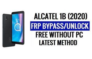 Alcatel 1B(2020) FRP 우회 Android 10 PC 없이 Google 잠금 해제