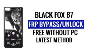 Black Fox B7 FRP Bypass [Android 8.1 Go] Розблокуйте Google Lock без ПК