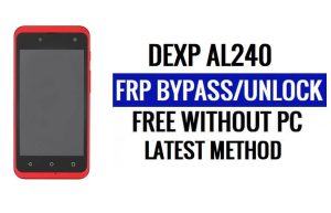 DEXP AL240 FRP Bypass [Android 8.1 Go] Ontgrendel Google Lock zonder pc