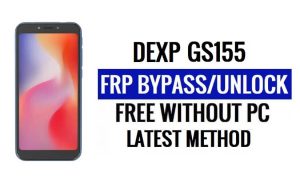 DEXP GS155 FRP Bypass [Android 8.1 Go] Déverrouillez Google Lock sans PC