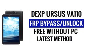 DEXP Ursus VA110 FRP Bypass [Android 8.1 Go] PC Olmadan Google Lock'un Kilidini Aç