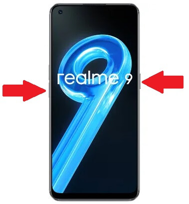 Press Volume Down & Power ky to boot into Recovery and Realme 9 Hard Reset