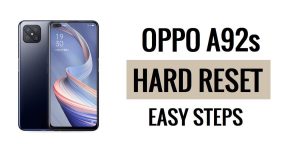 Oppo A92s 하드 리셋 및 공장 초기화 쉬운 단계 방법