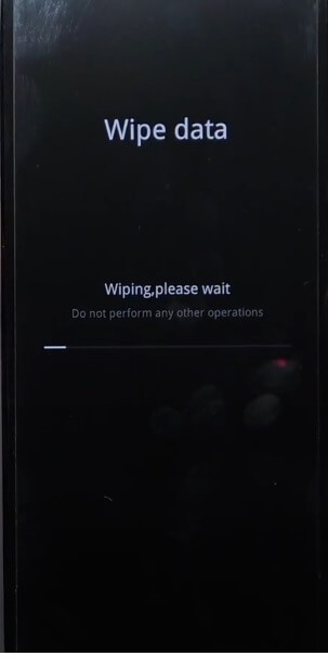 The Wiping Data will start to Oppo Hard Reset & Factory Reset