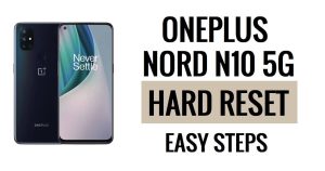 OnePlus Nord N10 5G 하드 리셋 및 공장 초기화 방법 쉬운 단계
