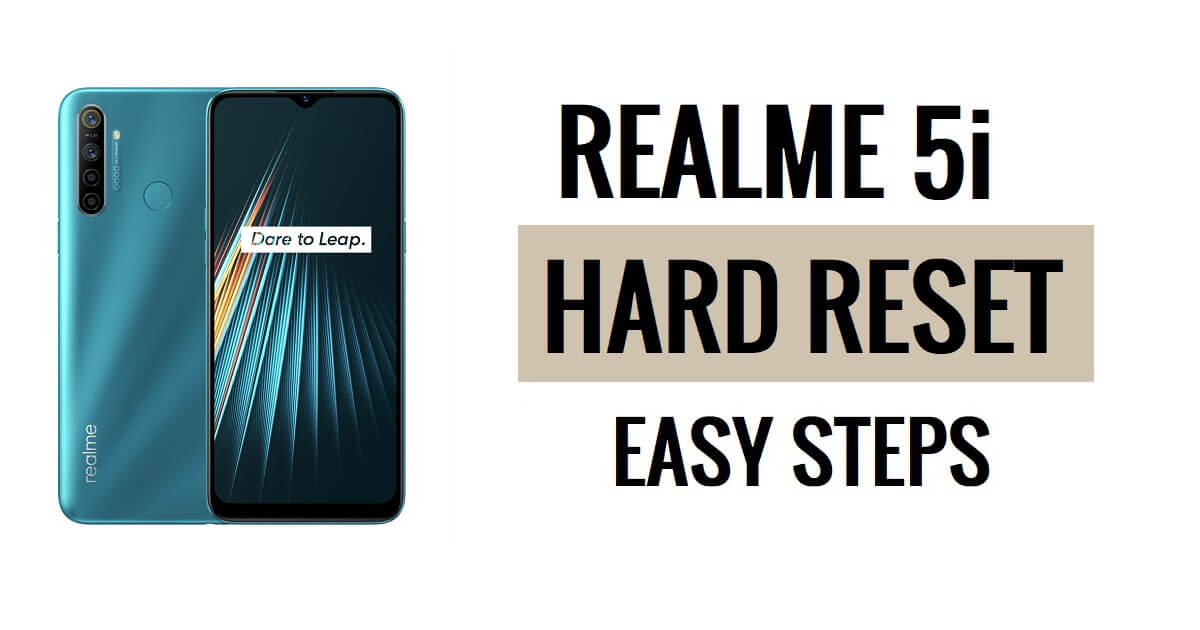 Cara Hard Reset Realme 5i & Factory Reset Langkah Mudah