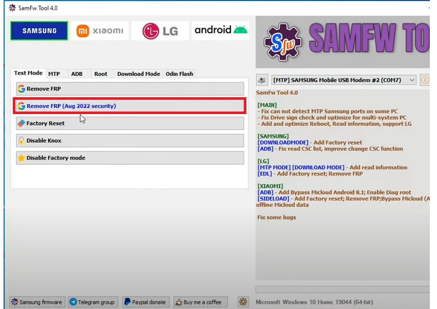 Samsung FRP Bypass Android 12/13 Unlock Google Tool