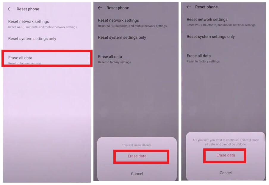 Oppo Find X2 Lite Sert Sıfırlama ve Fabrika Ayarlarına Sıfırlama