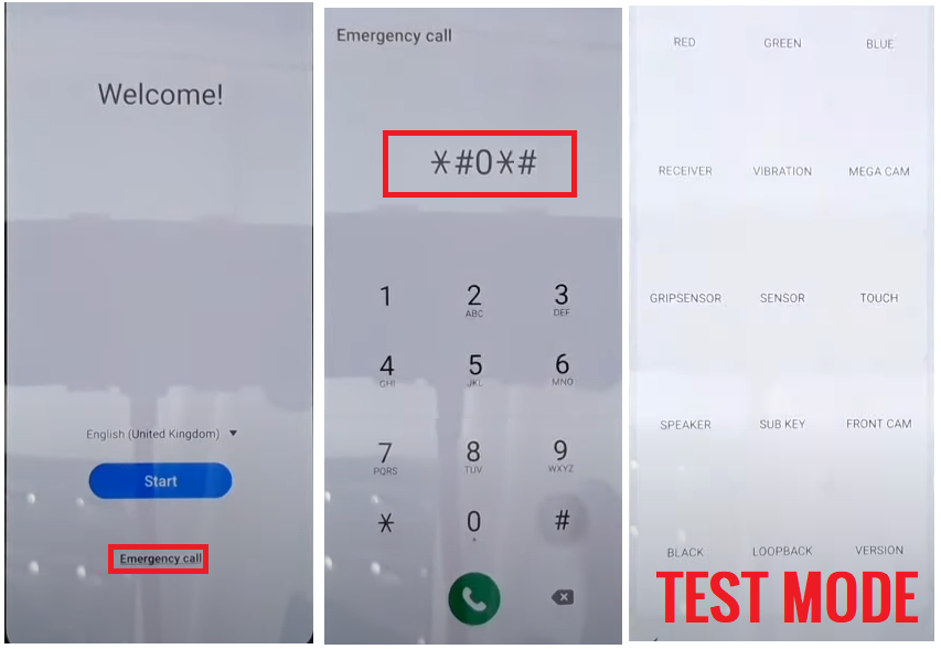 Test Mode to Samsung FRP Bypass Android 12/13 Unlock Google Tool